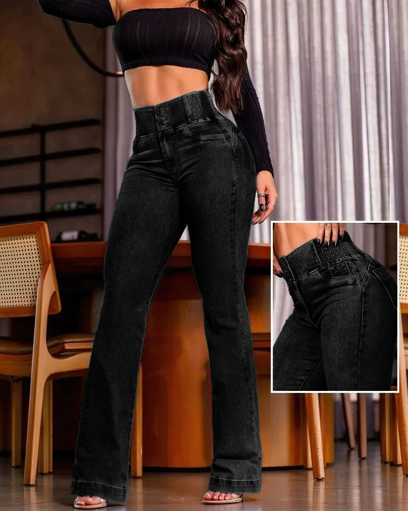 Jean Taille Haute Élégant et Sexy