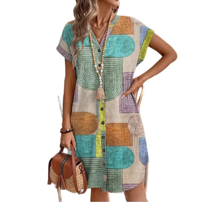 Robe Élégante à Col V