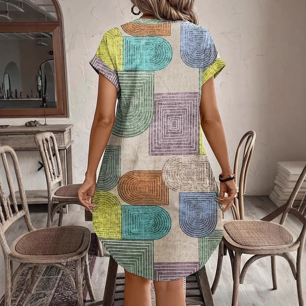Robe Élégante à Col V